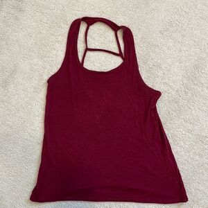 Whisper, Size 4, Burgundy women’s tank top.
